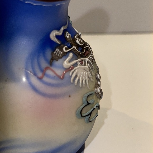 Vintage Japanese Moriage Dragon Sugar & Cream Set - Picture 5 of 8